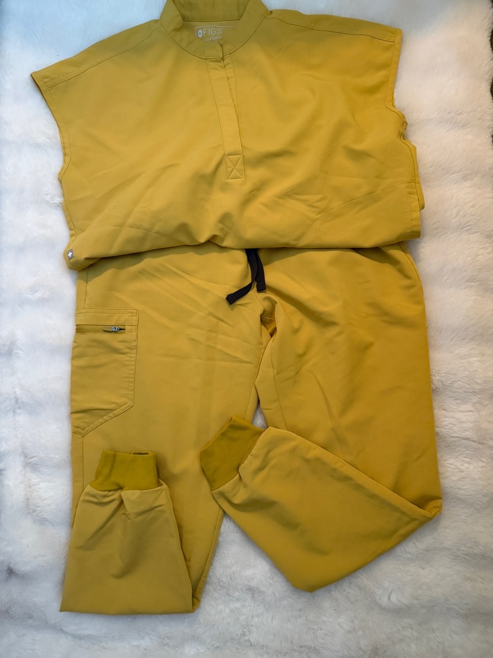 FIGS Women’s Mustard Yellow Jogger Scrub Pants